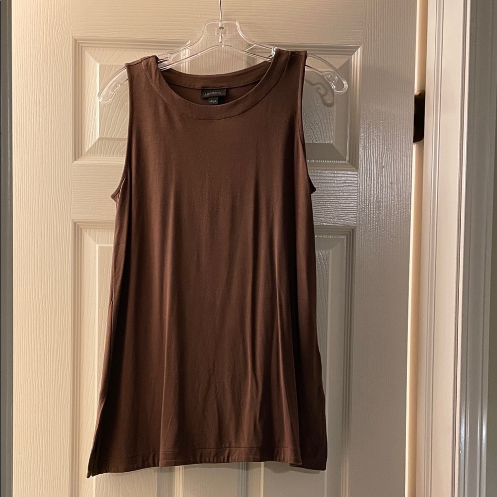 J. Jill Chocolate Brown Sleeveless Tank Top